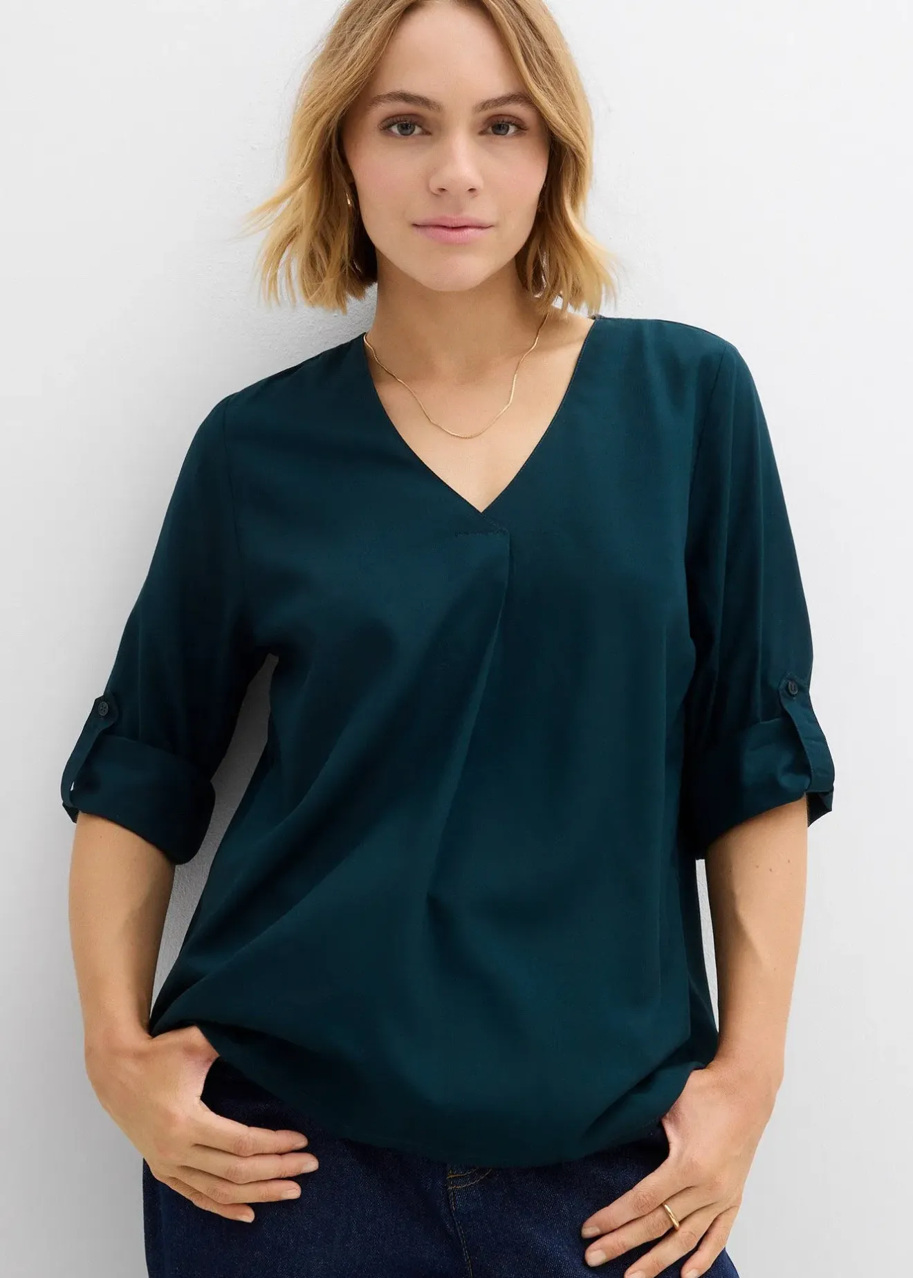 bonprix Blouse ample en viscose fluide|Femme Chemisiers