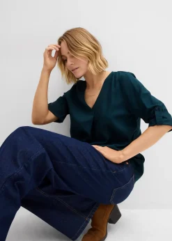 bonprix Blouse ample en viscose fluide|Femme Chemisiers