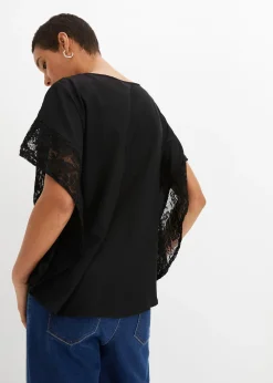 bonprix Blouse avec applications|Femme Chemisiers