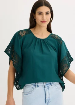 Femme bonprix Chemisiers|Blouse avec applications