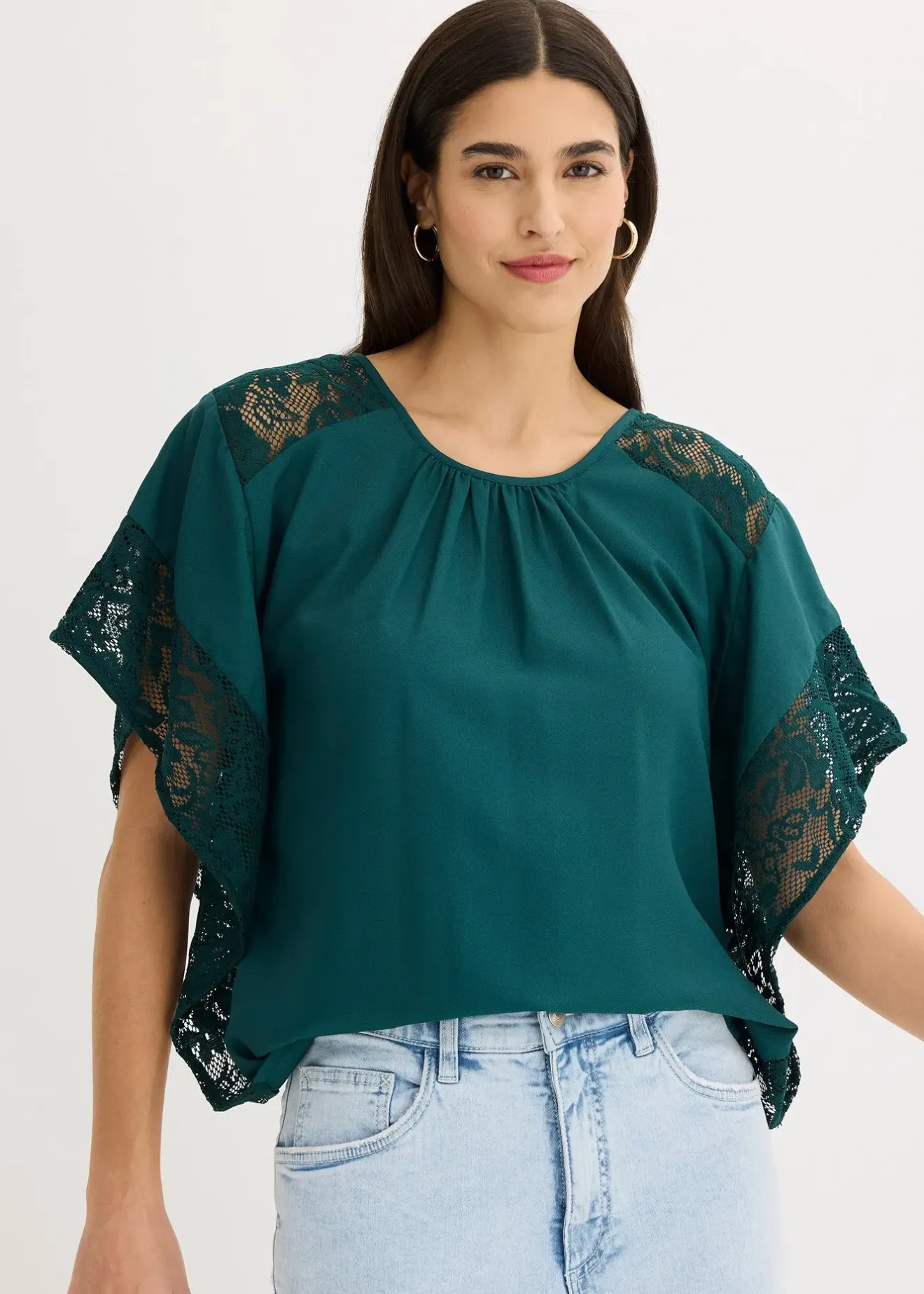 Femme bonprix Chemisiers|Blouse avec applications