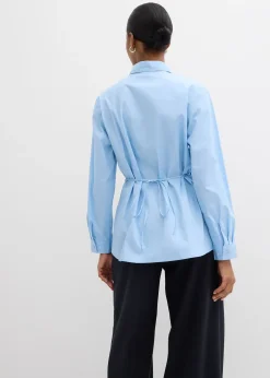 bonprix Blouse avec lien à nouer|Femme Chemisiers