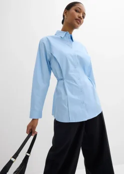 bonprix Blouse avec lien à nouer|Femme Chemisiers