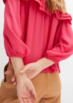 bonprix Blouse Carmen en polyester|Femme Chemisiers