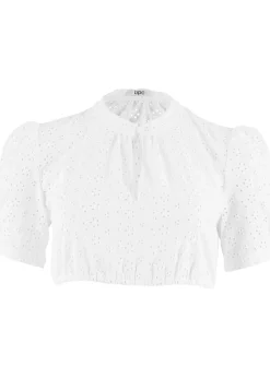 Femme bonprix Chemisiers|Blouse de Dirndl en broderie anglaise