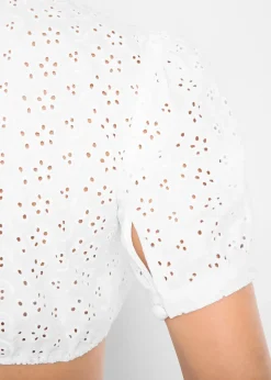 Femme bonprix Chemisiers|Blouse de Dirndl en broderie anglaise