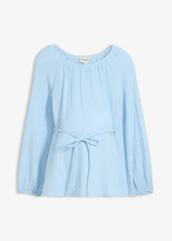 Femme bonprix Femme Enceinte|Blouse de grossesse en gaze de coton