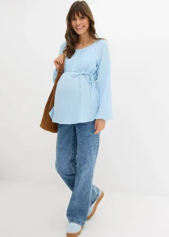 Femme bonprix Femme Enceinte|Blouse de grossesse en gaze de coton