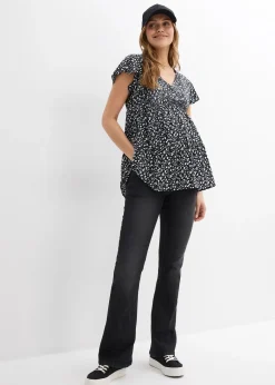 Femme bonprix Femme Enceinte|Blouse de grossesse et d'allaitement en viscose fluide