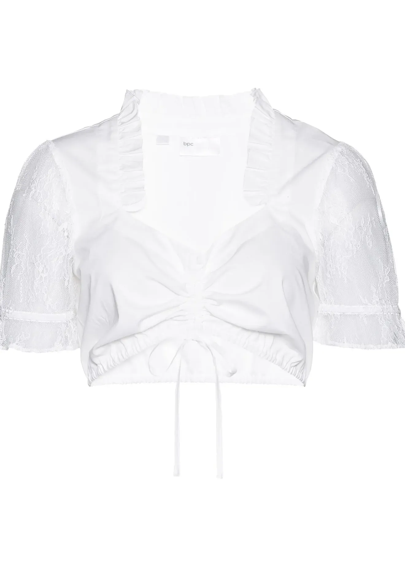 bonprix Blouse Dirndl avec manches en dentelle|Femme Chemisiers