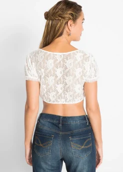 Femme bonprix Chemisiers|Blouse Dirndl en dentelle