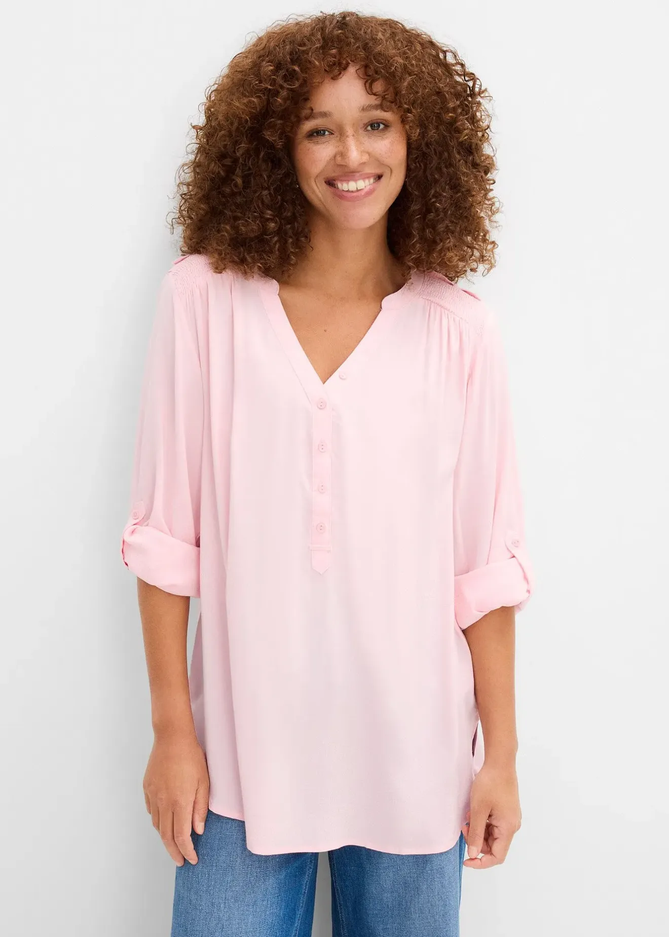 bonprix Blouse douce en viscose|Femme Chemisiers