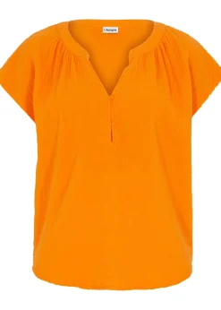 bonprix Blouse en gaze 100% coton|Femme Chemisiers