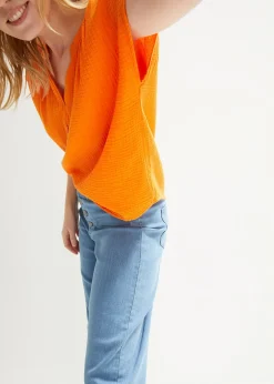 bonprix Blouse en gaze 100% coton|Femme Chemisiers