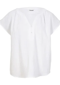 Femme bonprix Chemisiers|Blouse en gaze 100% coton