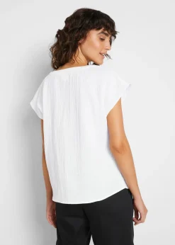 Femme bonprix Chemisiers|Blouse en gaze 100% coton