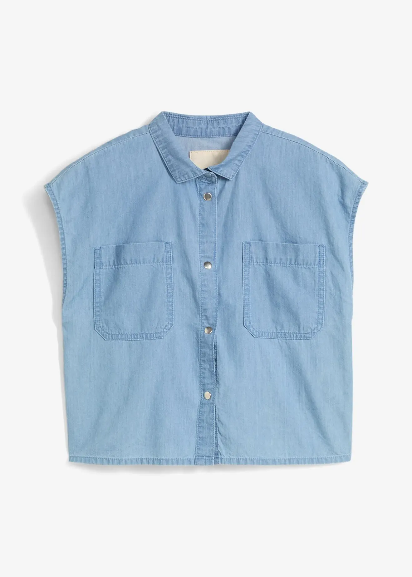 bonprix Blouse en jean, coton fluide|Enfant Vêtements Enfant|Filles 9-16 Ans·T-Shirts & Chemisiers