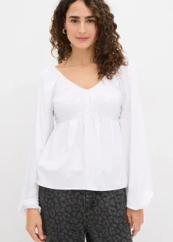 bonprix Blouse en jersey|Femme Chemisiers