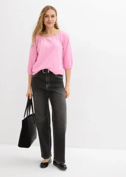 bonprix Blouse en jersey 100% coton|Femme T-Shirts & Tops