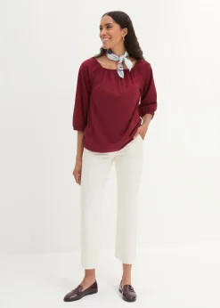 bonprix Blouse en jersey 100% coton|Femme T-Shirts & Tops