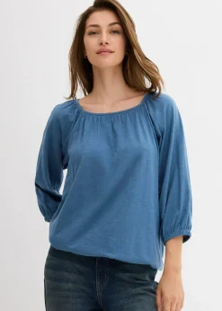 Femme bonprix T-Shirts & Tops|Blouse en jersey 100% coton