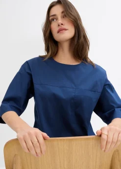 bonprix Blouse en jersey oversize|Femme Chemisiers