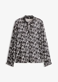 bonprix Blouse en mesh fin|Femme T-Shirts & Tops