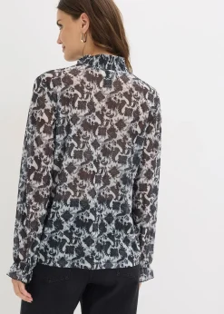 bonprix Blouse en mesh fin|Femme T-Shirts & Tops