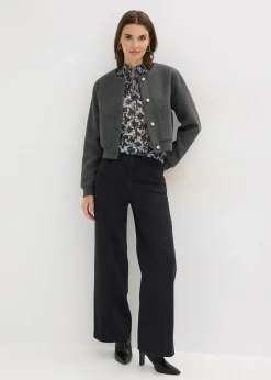 bonprix Blouse en mesh fin|Femme T-Shirts & Tops