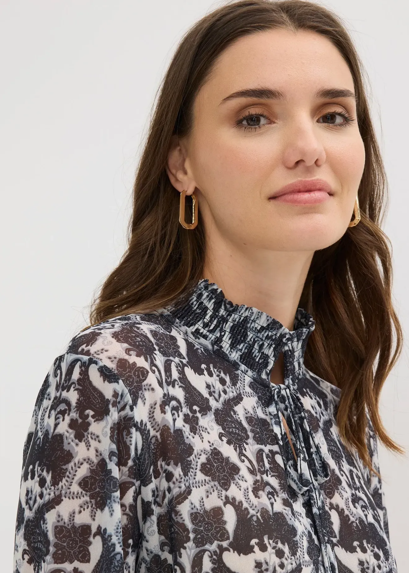 bonprix Blouse en mesh fin|Femme T-Shirts & Tops