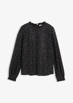 bonprix Blouse en mousseline à col volanté|Enfant Vêtements Enfant|Filles 9-16 Ans·T-Shirts & Chemisiers