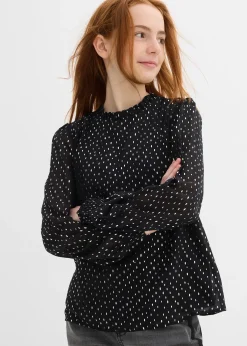 bonprix Blouse en mousseline à col volanté|Enfant Vêtements Enfant|Filles 9-16 Ans·T-Shirts & Chemisiers