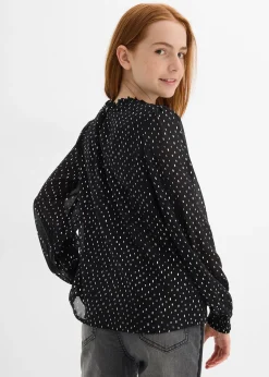 bonprix Blouse en mousseline à col volanté|Enfant Vêtements Enfant|Filles 9-16 Ans·T-Shirts & Chemisiers