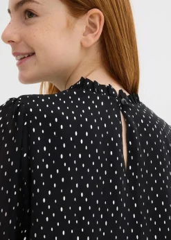 bonprix Blouse en mousseline à col volanté|Enfant Vêtements Enfant|Filles 9-16 Ans·T-Shirts & Chemisiers