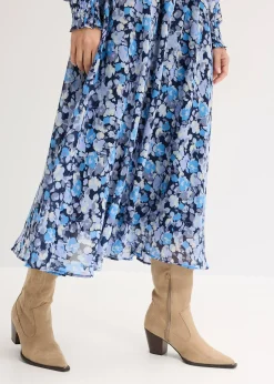 bonprix Blouse en mousseline à col montant|Femme Tailles Petite|Robes