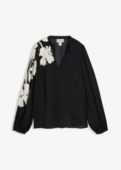 bonprix Blouse en mousseline imprimée|Femme Chemisiers