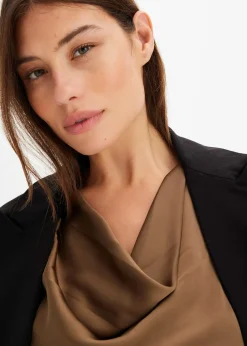 bonprix Blouse en satin fin|Femme Chemisiers