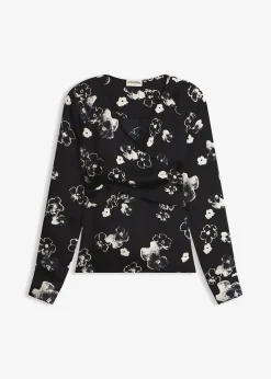 bonprix Blouse en satin fluide|Femme Chemisiers
