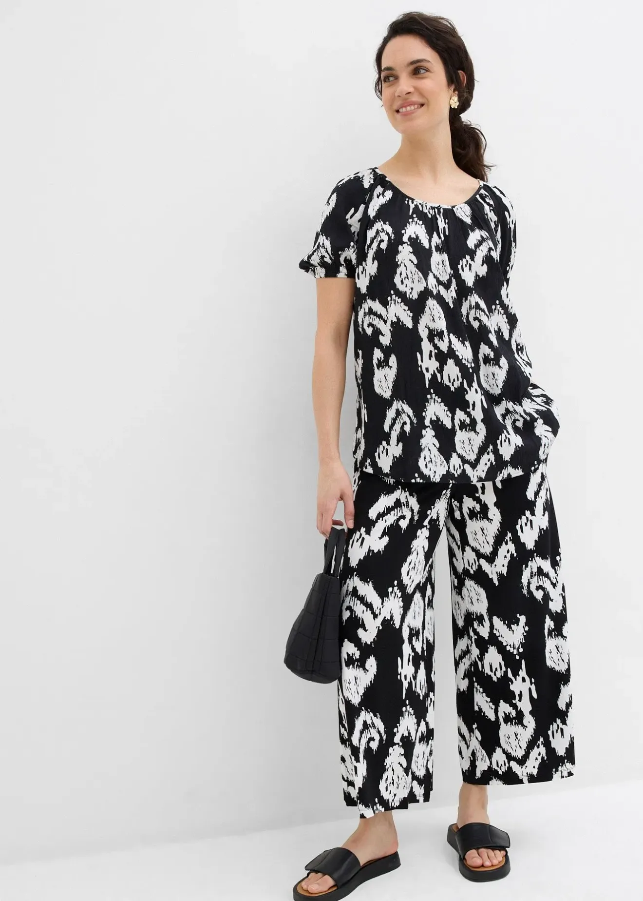 bonprix Blouse en viscose|Femme Deux Pièces & Ensembles|Chemisiers