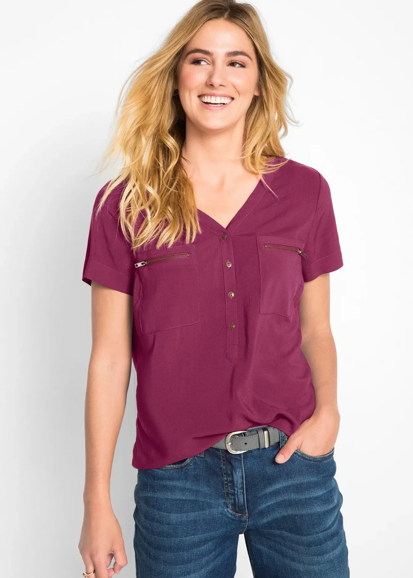Femme bonprix Chemisiers|Blouse en viscose