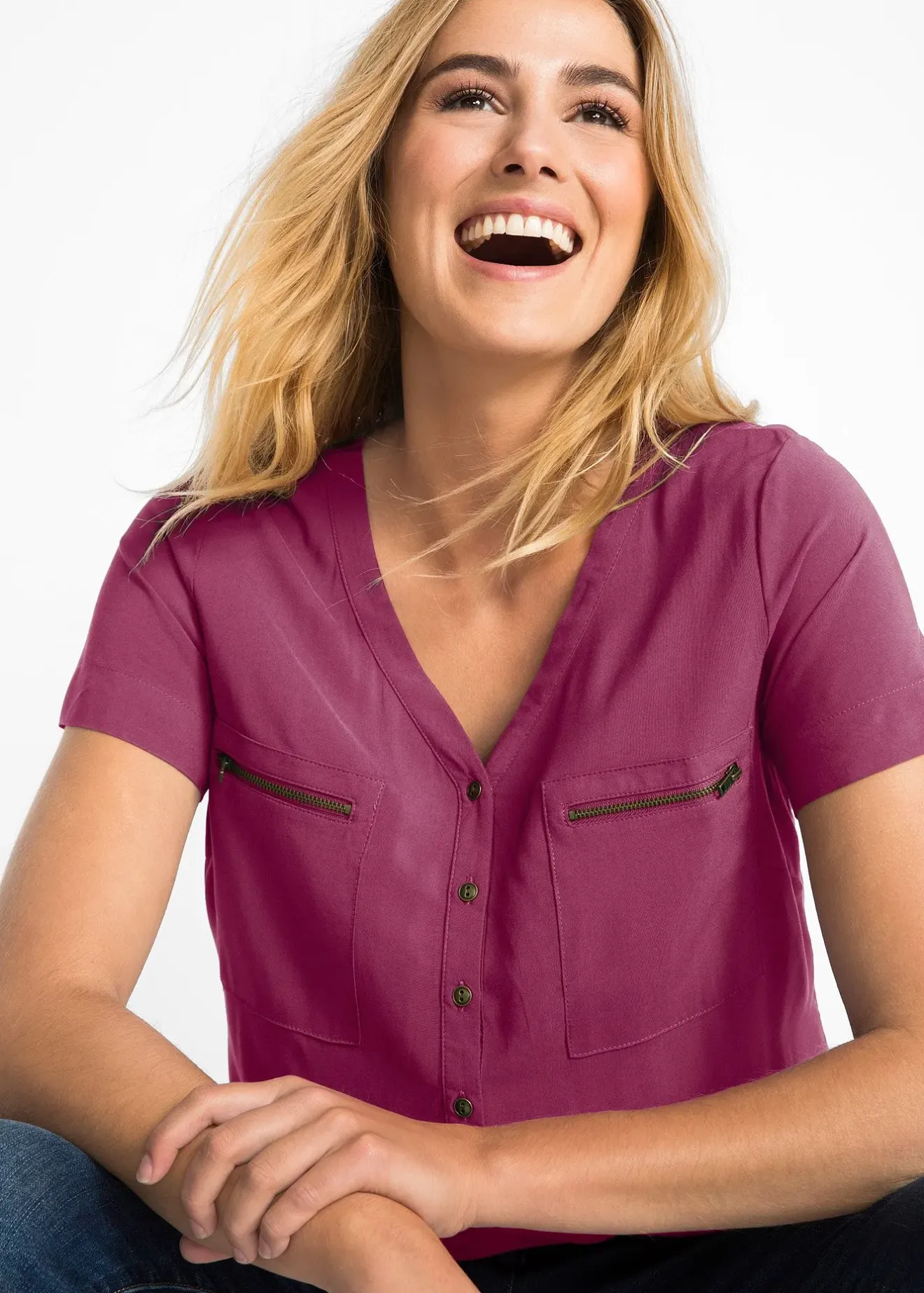 Femme bonprix Chemisiers|Blouse en viscose