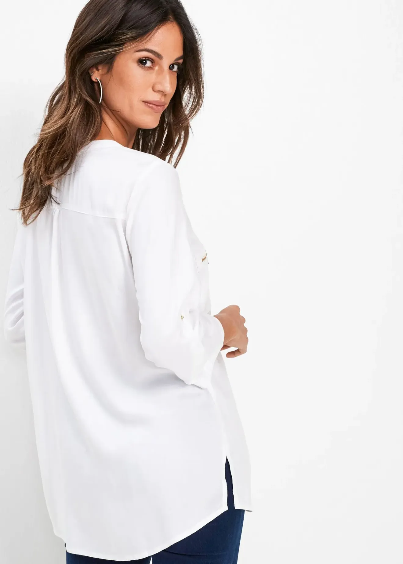 bonprix Blouse en viscose fluide|Femme Chemisiers