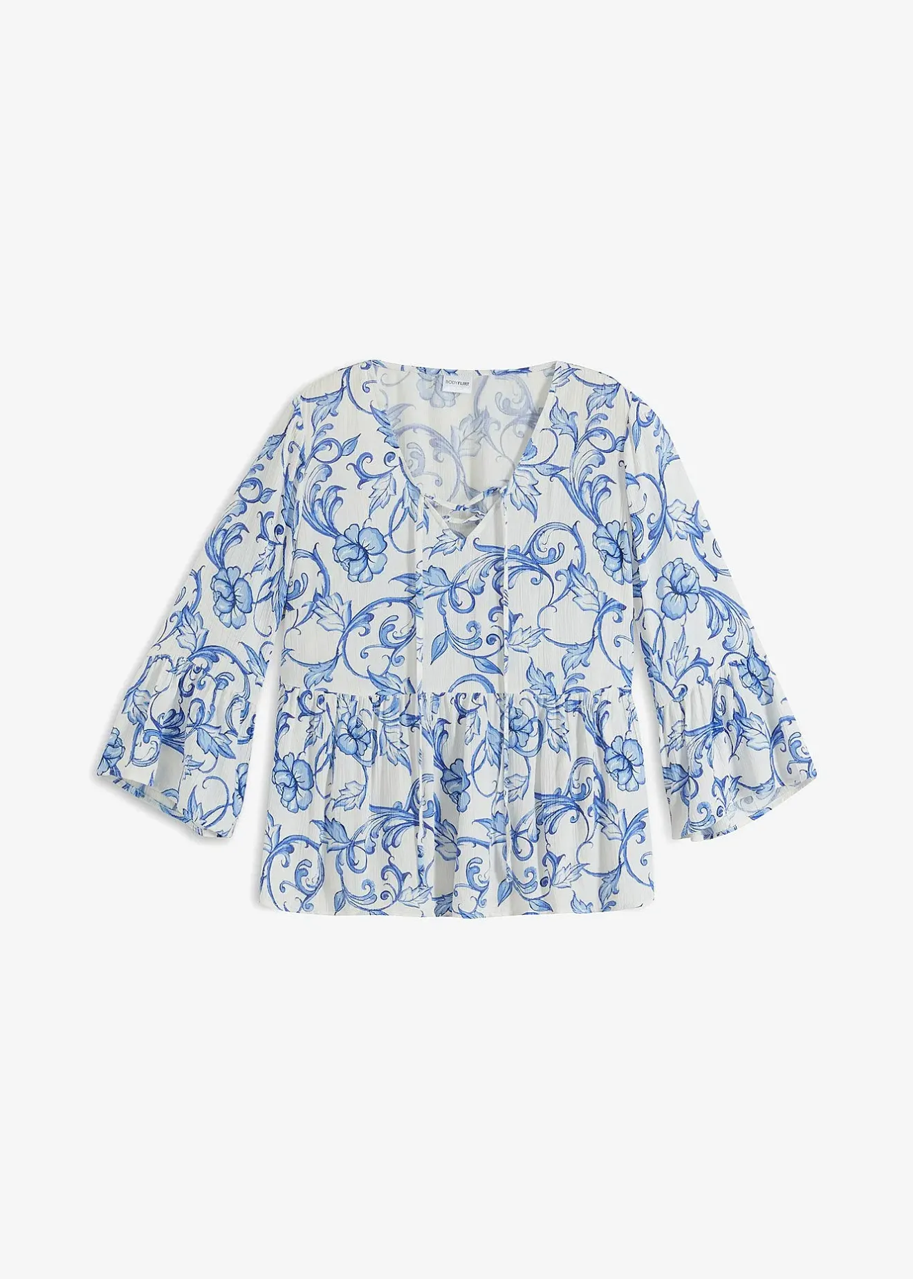 bonprix Blouse en viscose texturée|Femme Chemisiers