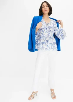 bonprix Blouse en viscose texturée|Femme Chemisiers