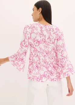 Femme bonprix Chemisiers|Blouse en viscose texturée