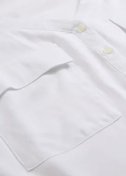 bonprix Blouse fluide à col en V et manches longues|Femme Chemisiers