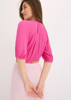 bonprix Blouse fluide en jersey viscose|Femme Chemisiers