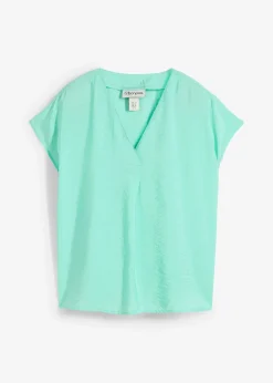 bonprix Blouse fluide en viscose mélangée|Femme Chemisiers