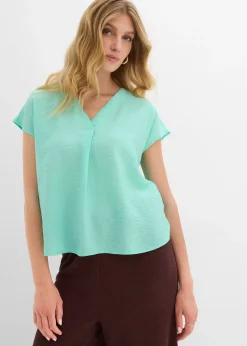 bonprix Blouse fluide en viscose mélangée|Femme Chemisiers