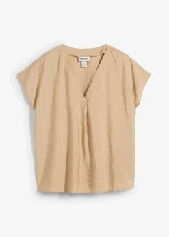 Femme bonprix Chemisiers|Blouse fluide en viscose mélangée